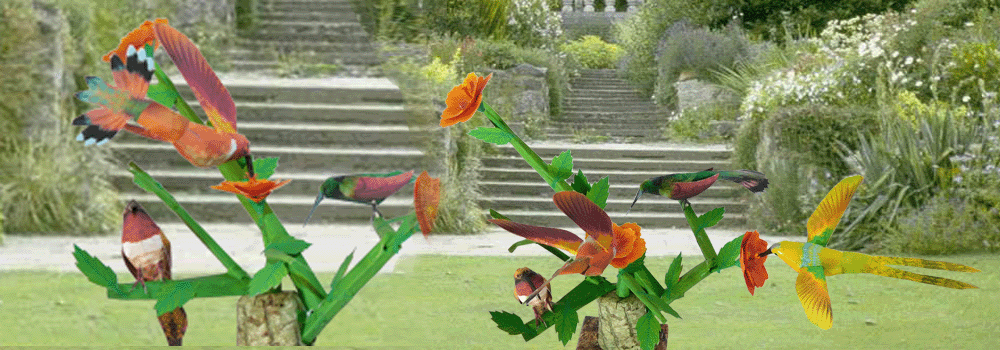 Humming Bird Paper Craft 3d Model